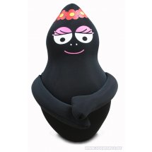 Barbapapa Barbamama  Kussen Pluche Zwart