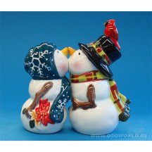 Mwah! Snow People Kissstatue Set