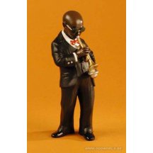 All That Jazz Trumpet With Mute Standard Statue