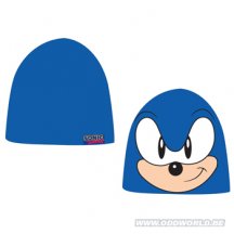 Sonic Blue, With Screenprint Face Beanie 
