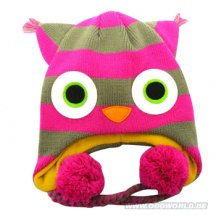 Freaks And Friends Pink Grey, Striped Owl 