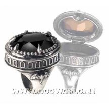 Black Hemlock Poison Ring Gothic