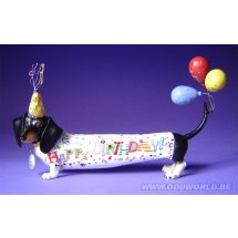 Hot Diggity Dog Whoopie Weiner Dachshund Statue