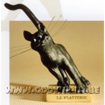 Black Cat Le Chat Domestique Flattery Statue