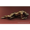 Body Talk Gebogen Man Met Hoofd In Handen Beeld