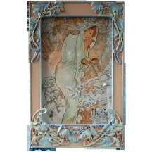 Mucha Lijst Voor De Serie Zalig Zijn… Art Nouveau Jugendstil Beeld Kader