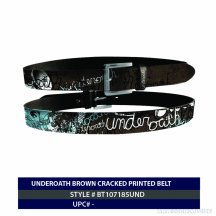 Underoath Brown Cracked Belt
