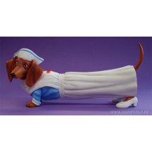 Hot Diggity Dogs Zuster Dashond Teckel Hond Beeld