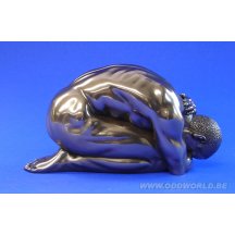 Body Talk Man Geknield Beeld