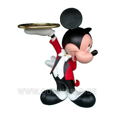 Arbeid Scheur Geval Disney Mickey Mouse Ober Butler Levensgroot Horeca Beeld - Odd World